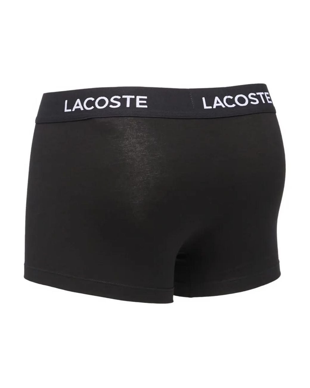 Lacoste Black Logo-Waistband Boxers (Pack Of Seven) for men