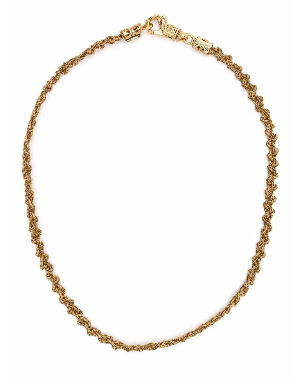 Emanuele Bicocchi Metallic Knot Braid Necklace