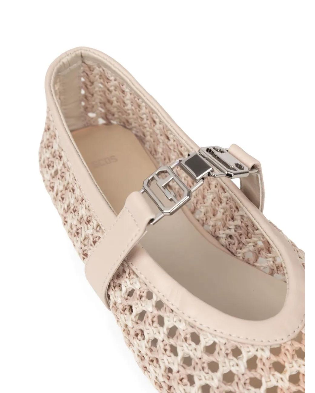 Gcds Pink Woven Ballet Flats
