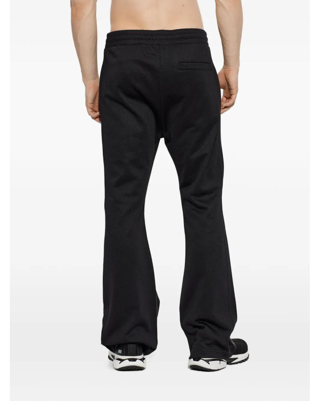DIESEL Black P-Glossy Track Pants for men