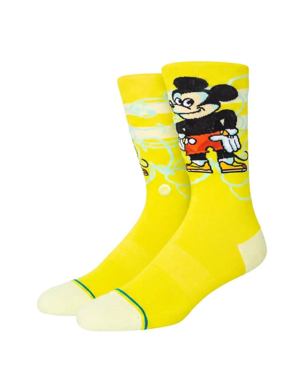 Stance Yellow "Mickey Mouse" Crew Socks