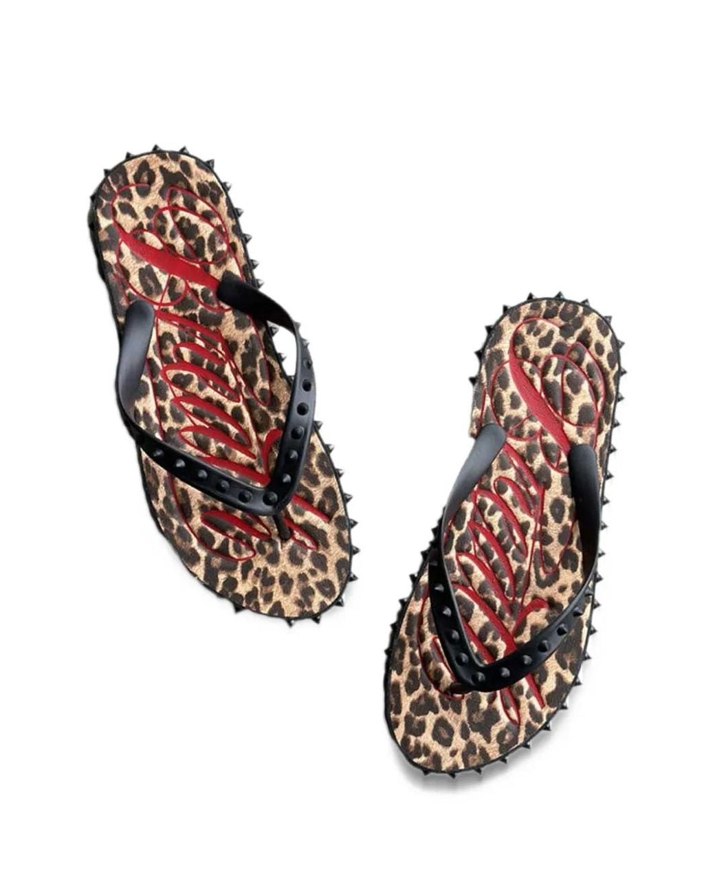 Bravest Studios Breathe Leopard-Print Flip Flops in White | Lyst