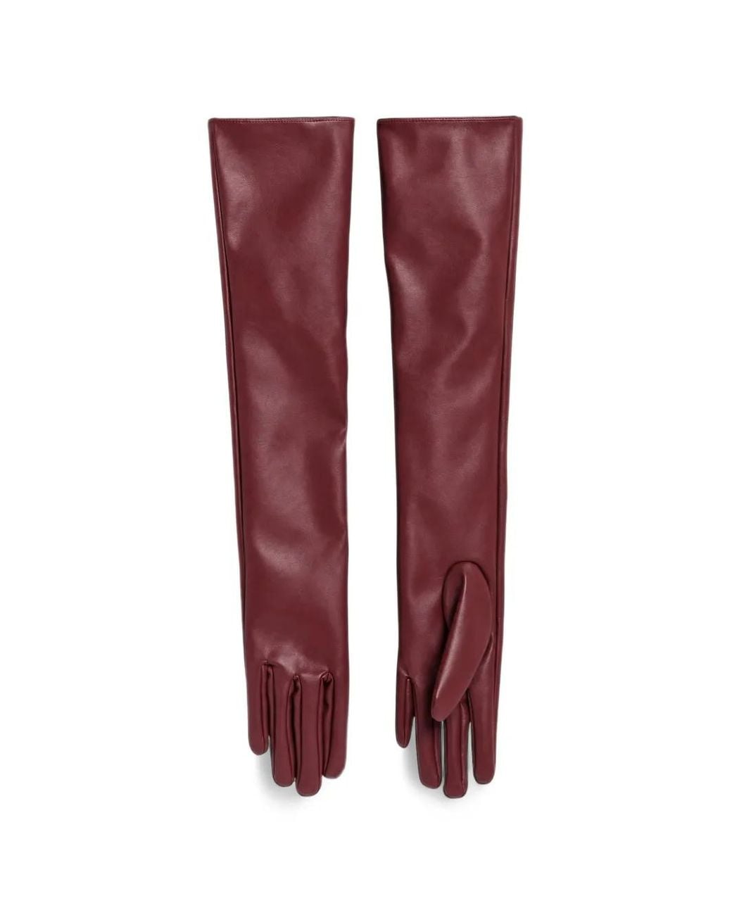 WEILI ZHENG Purple Long-Length Gloves