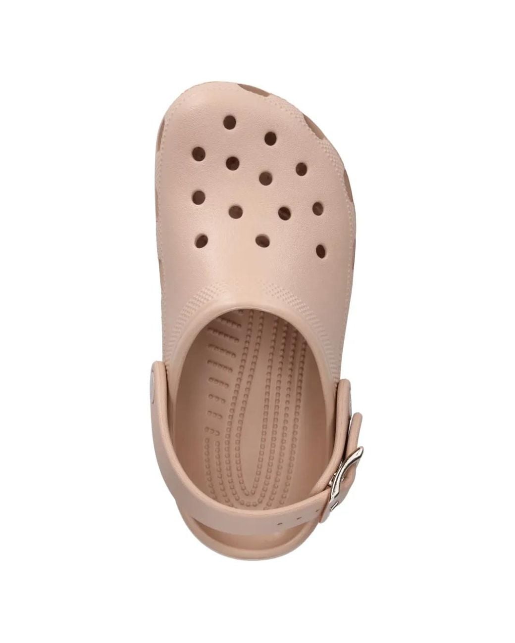 CROCSTM Pink Buckle-Strap Perforated Clogs