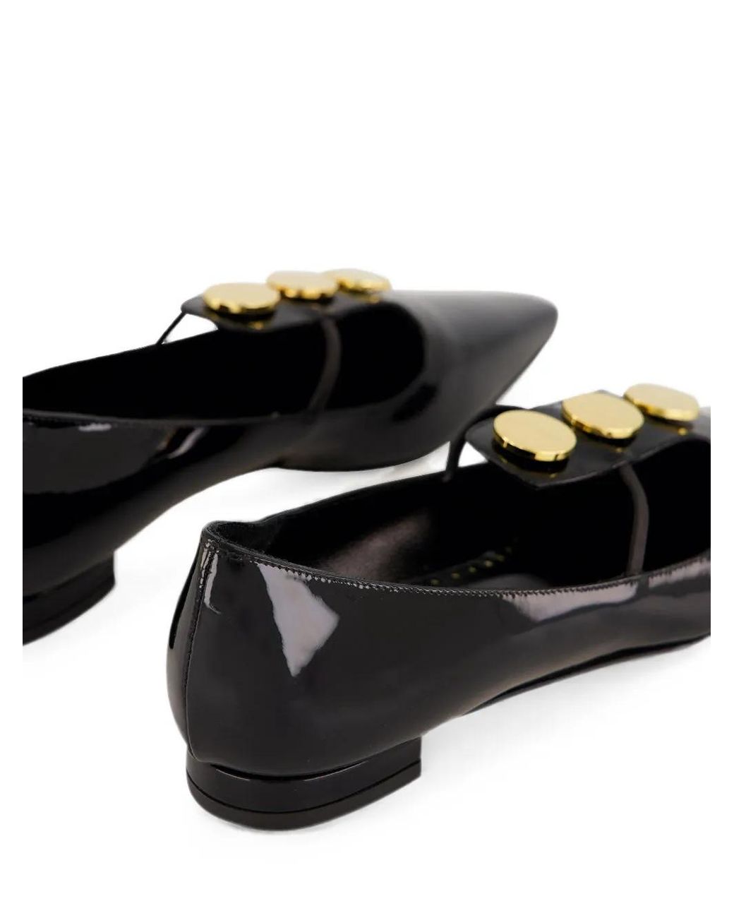 Manolo Blahnik Black Khafreflat Flat Pumps