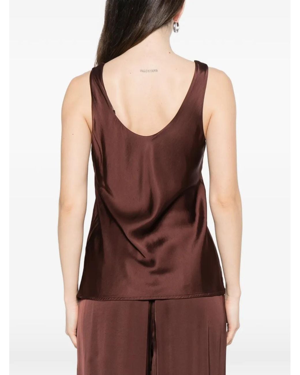 Dixie Brown V-Neck Top