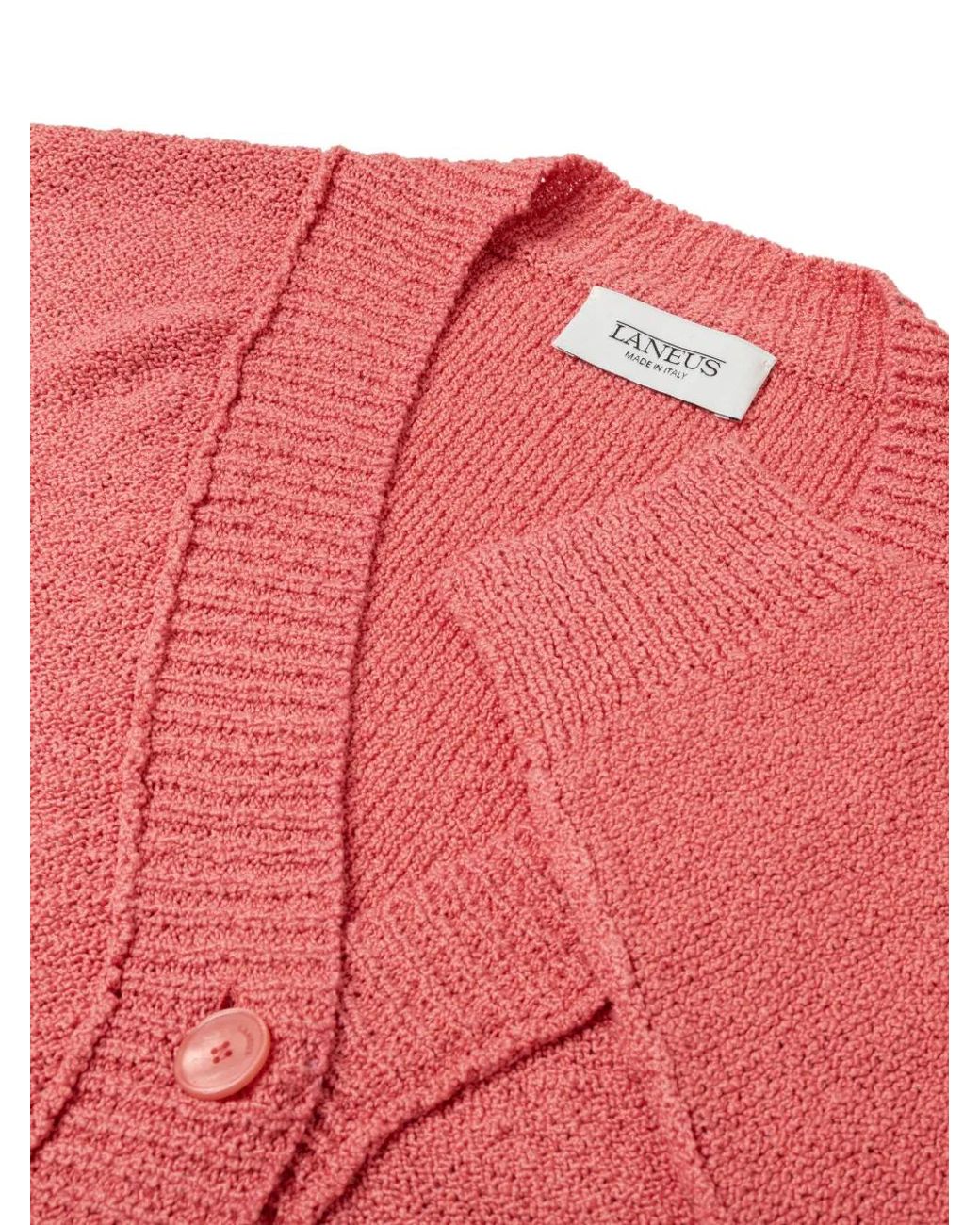 Laneus Pink V-Neck Cardigan
