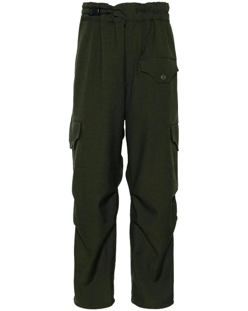 Y-3 Green Sp Straight Cargo Pants for men