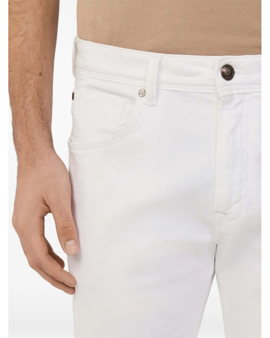 Hackett White Five-Pockets Jeans for men