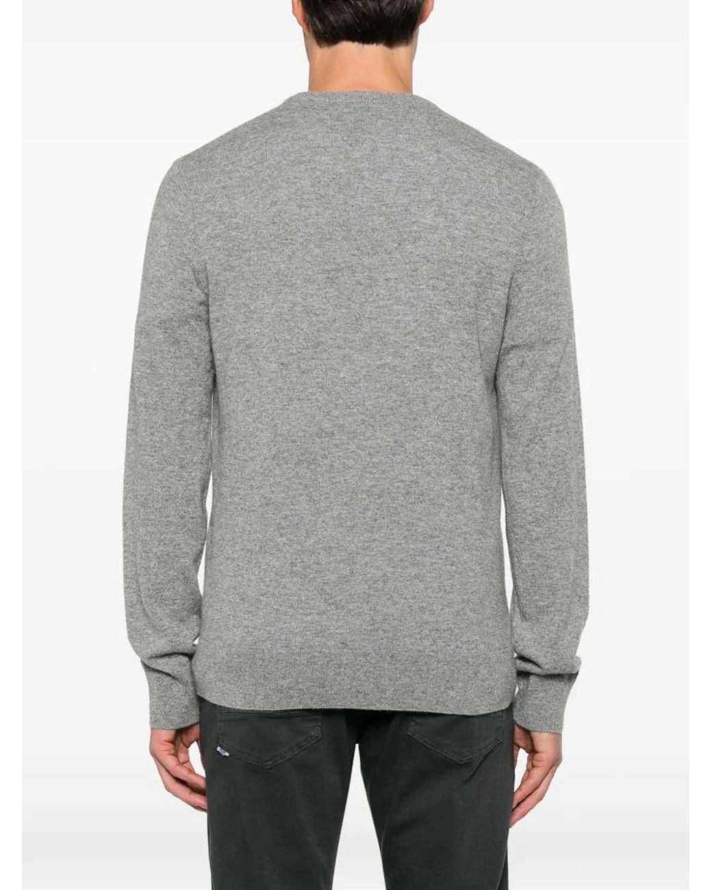From Future Gray Crew-Neck Ribbed-Trim Sweater for men