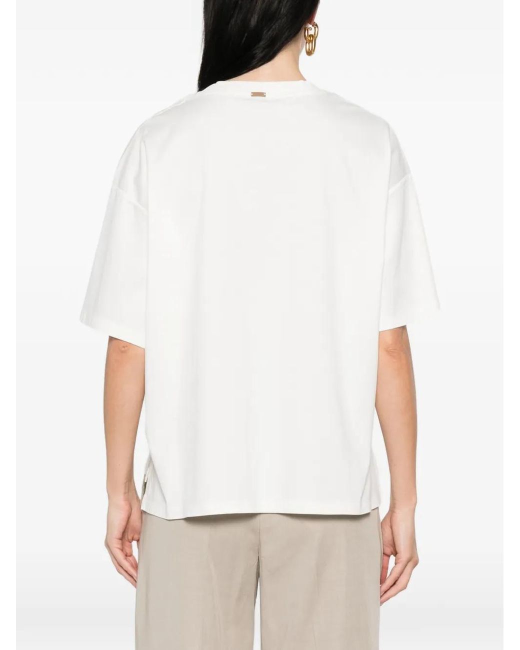 Herno White Graphic T-Shirt