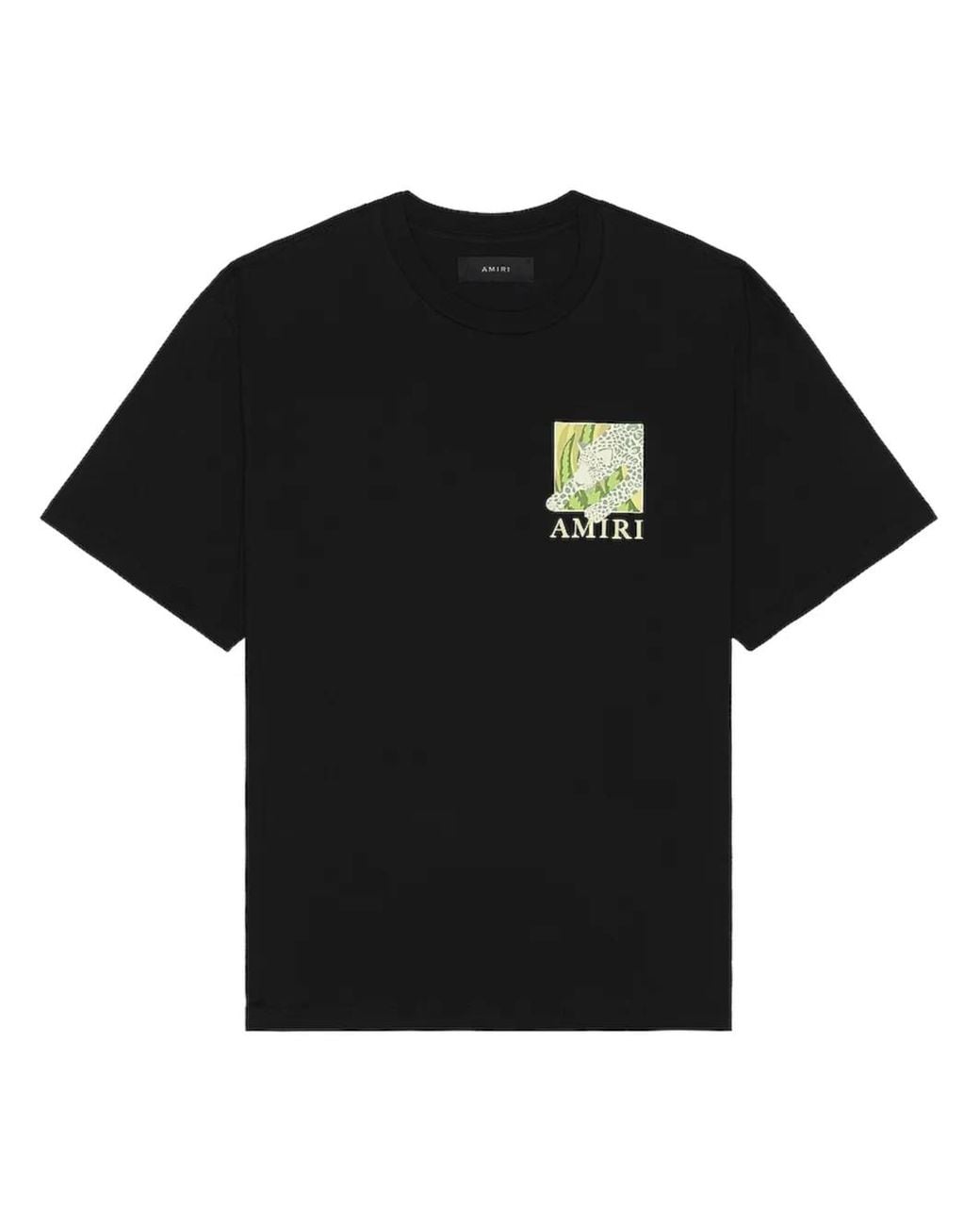 Amiri Black Graphic-Print Cotton T-Shirt for men