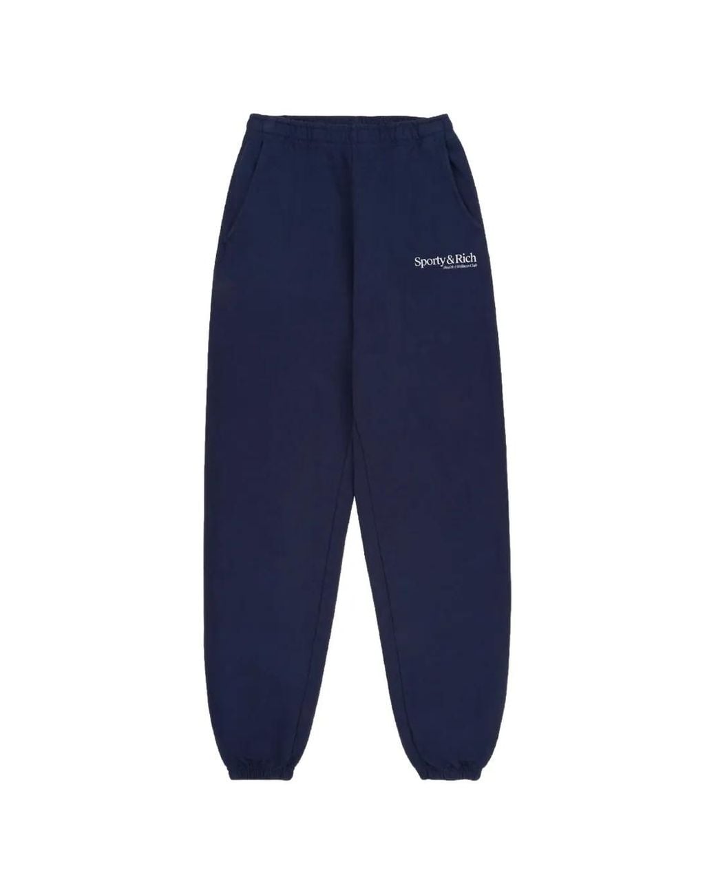 Sporty & Rich Blue Logo-Print Track Pants for men