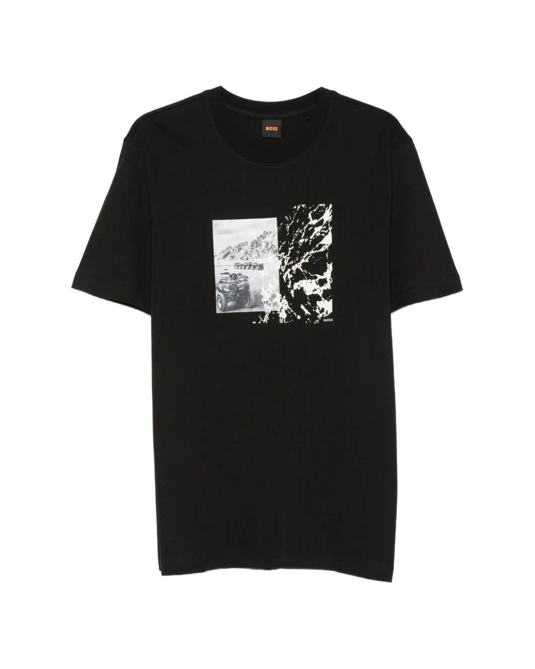 Boss Black Graphic-Print Short-Sleeve T-Shirt for men
