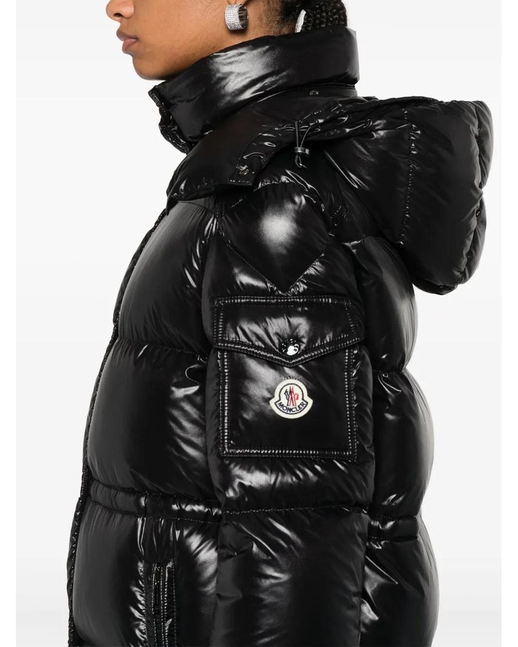 Moncler Black Cavettaz Quilted Puffer Coat