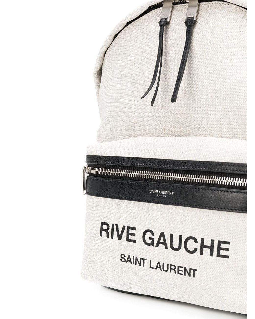Saint Laurent City Mini Rive Gauche Backpack in White | Lyst display picture 1