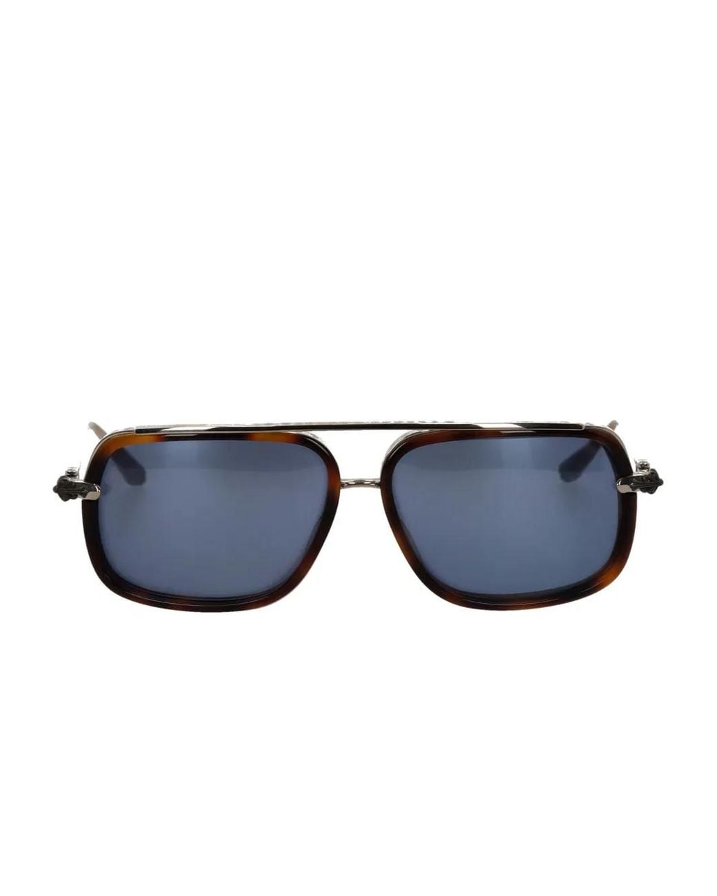 Chrome Hearts Blue Pilot Sunglasses