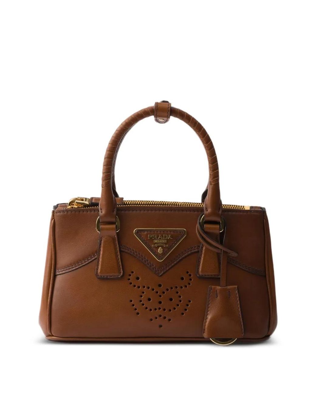 Prada Brown Galleria Mini Leather Bag