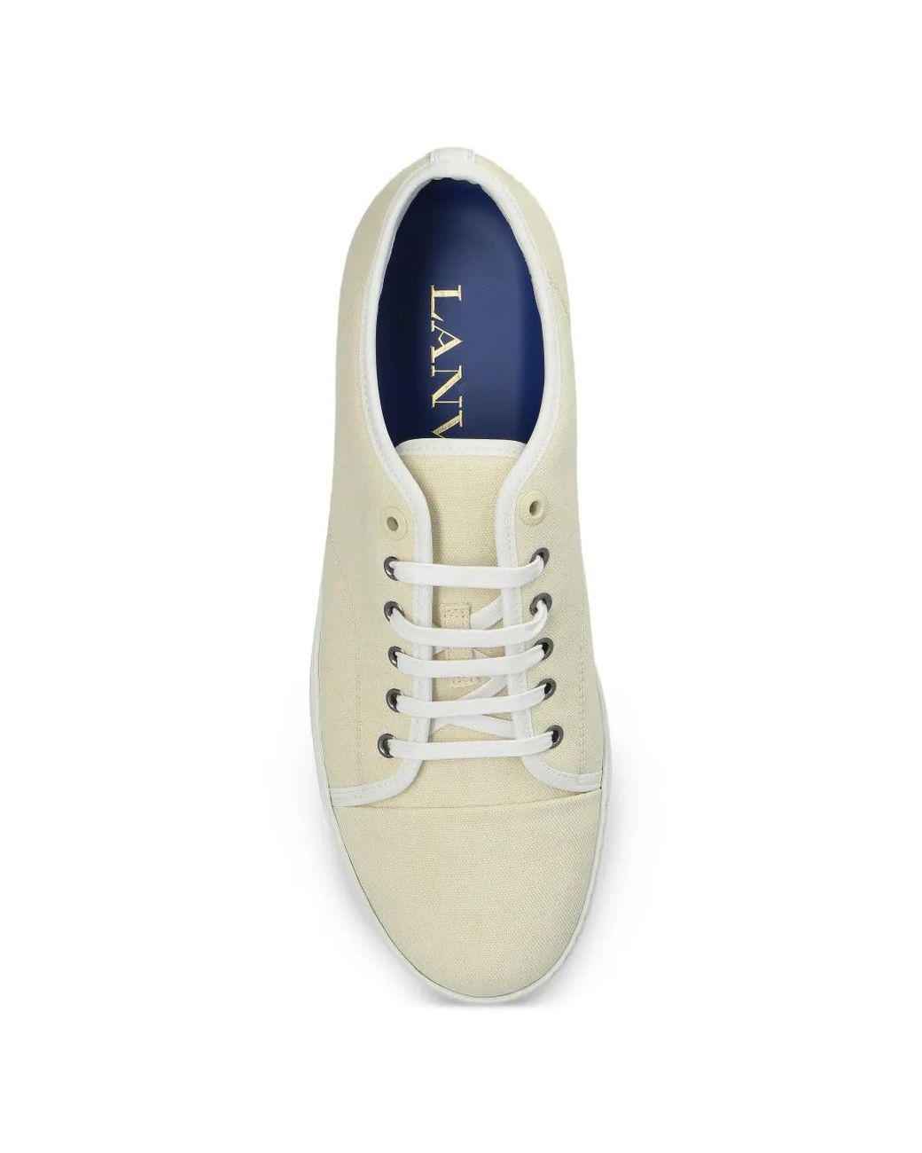 Lanvin White Dbb1 Canvas Sneakers for men