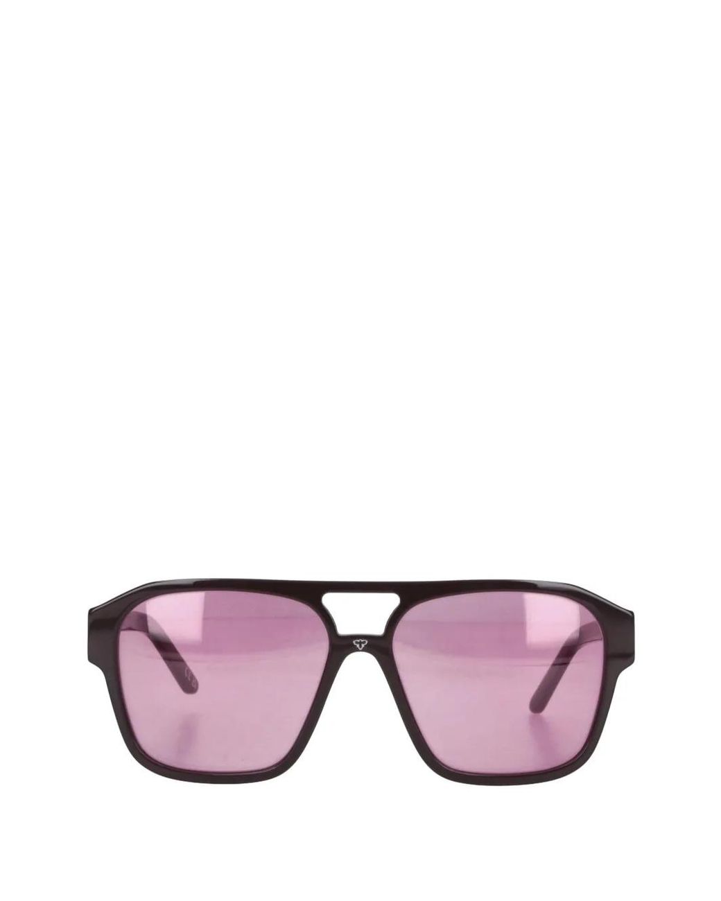 FACE HIDE Pink Doppioponte Square-Frame Sunglasses for men