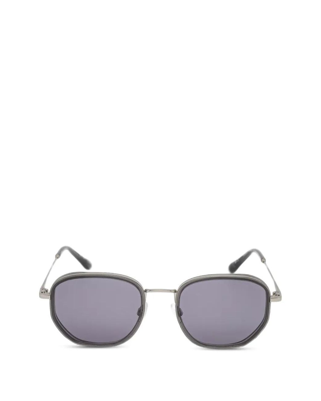 Barbour Metallic Geometric-Frame Sunglasses