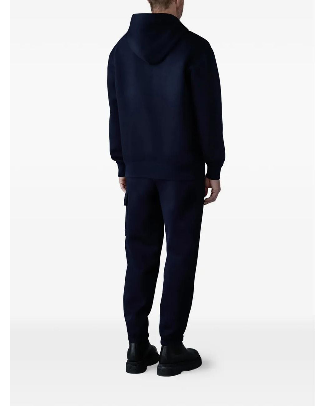 Mackage Blue Krystian Logo-Detail Hoodie for men