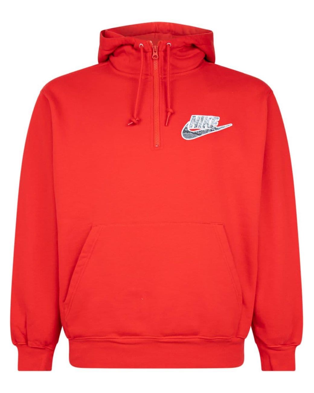 red nike half zip jacket