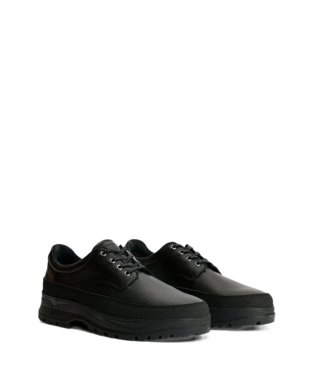 Tarvas Black Derby Shoes for men