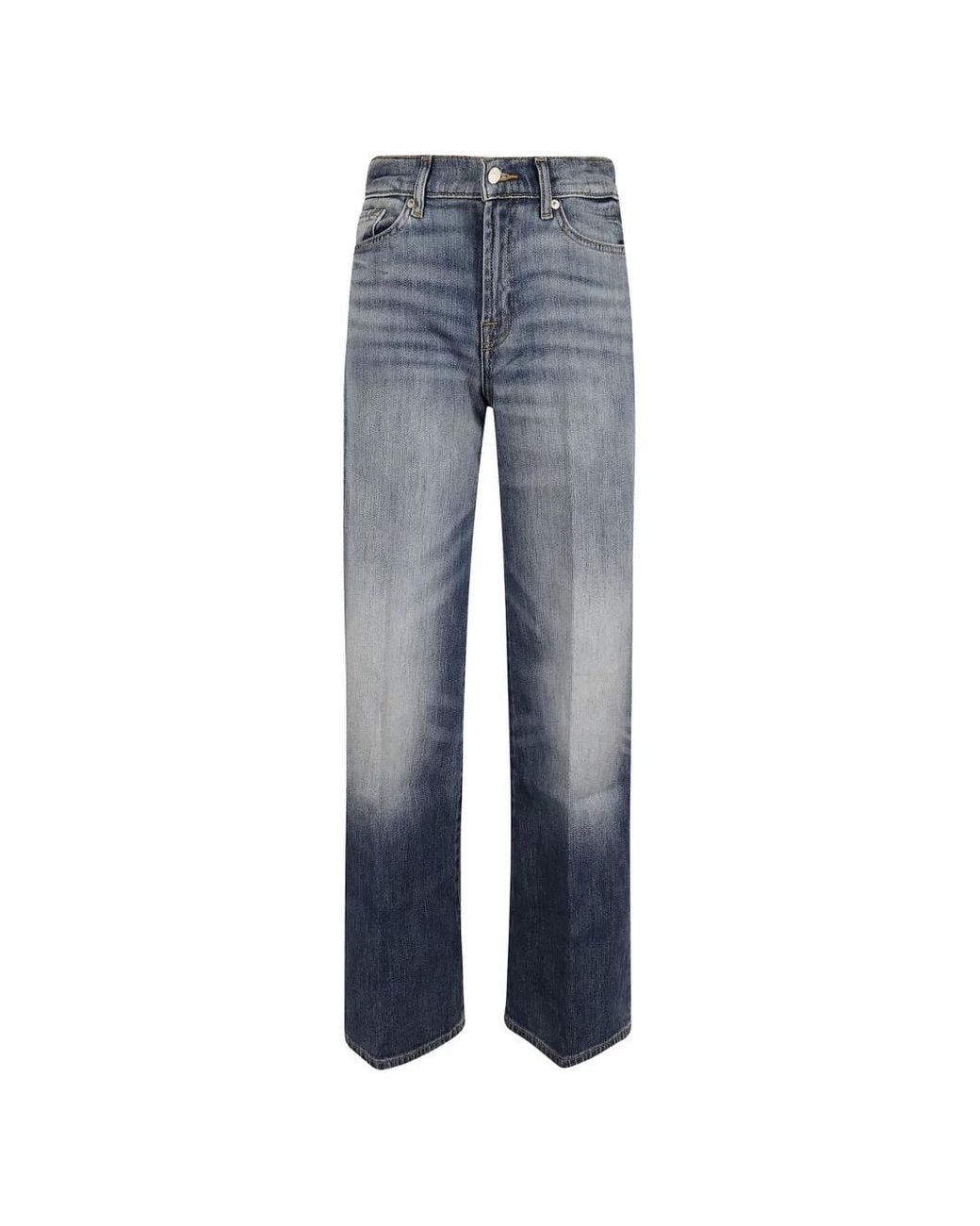 7 For All Mankind Blue Lotta Tailorless Jeans
