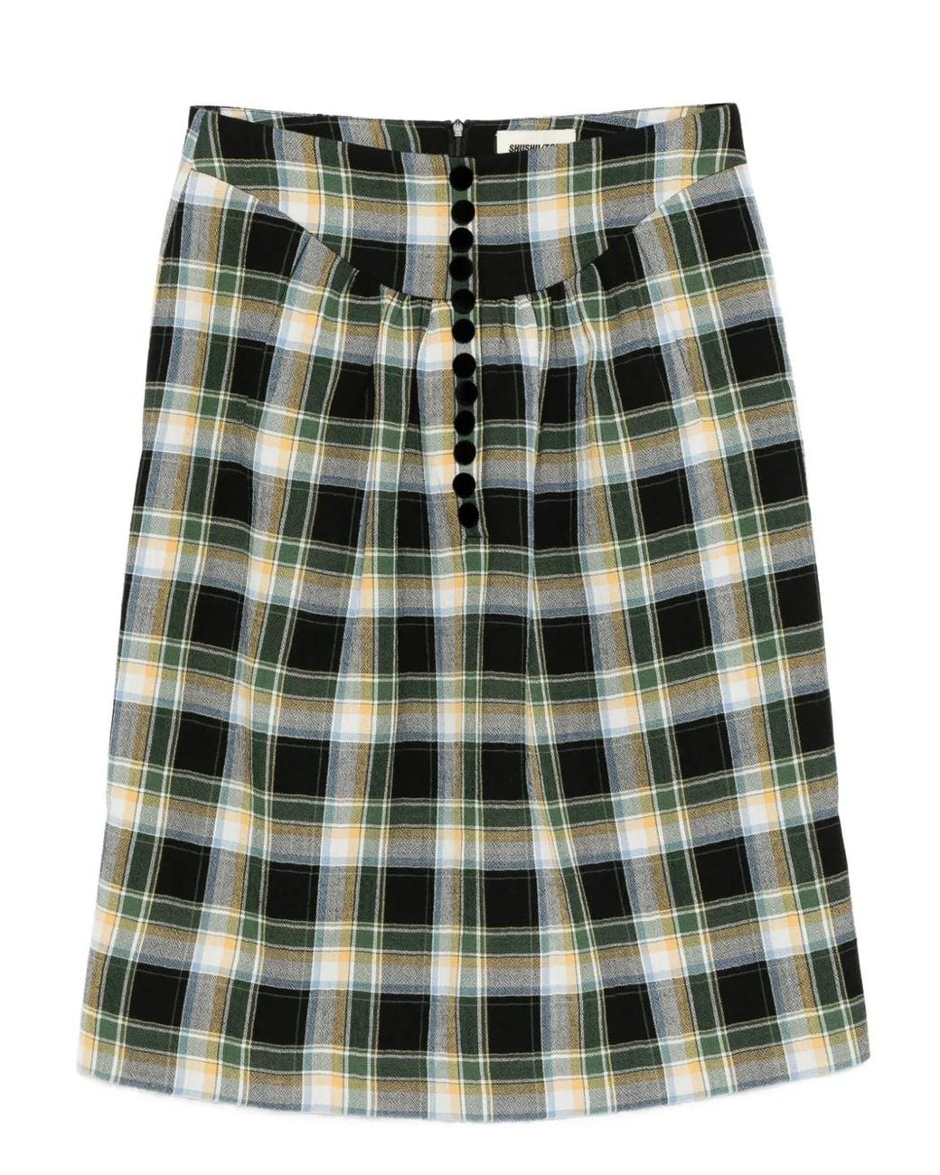 ShuShu/Tong Green Plaid Shirt