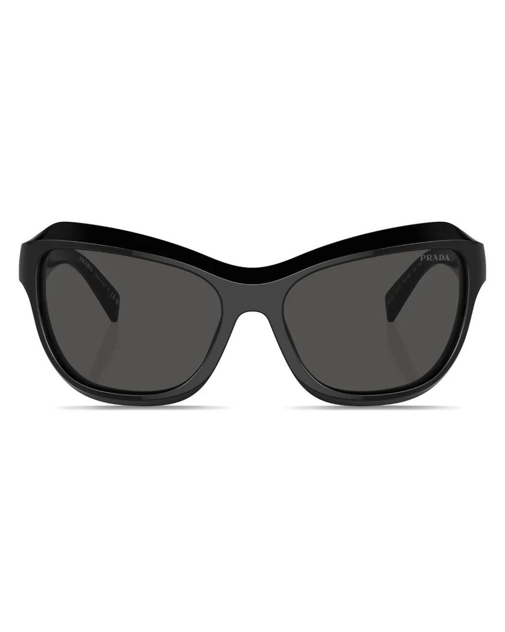 Prada Black Pr A27S Oversize-Frame Sunglasses