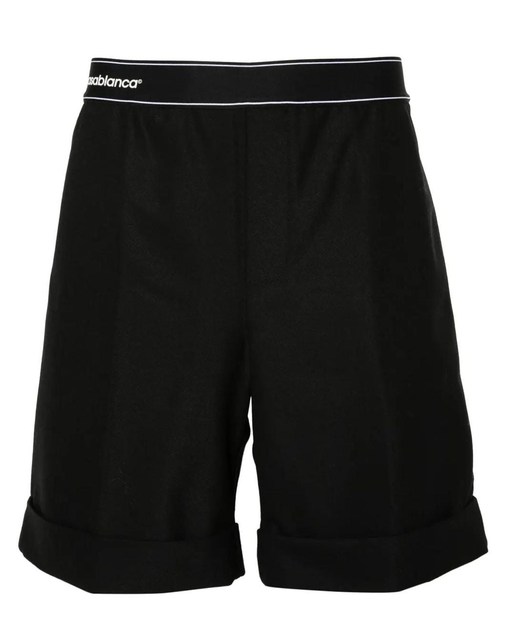 Casablanca Black Sports Tailoring Shorts for men