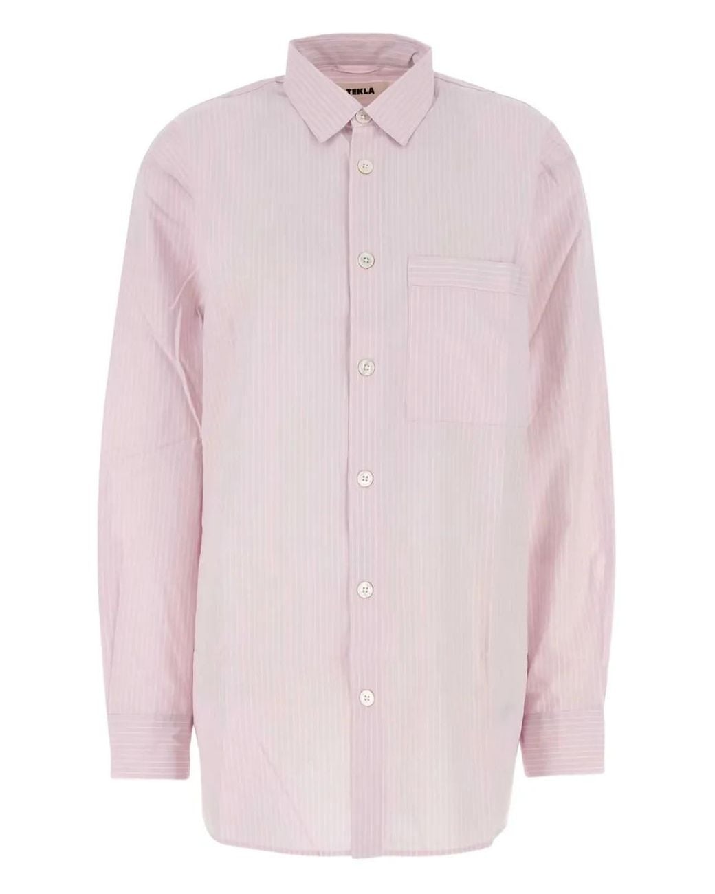 Tekla Gestreept Blouse in het Pink