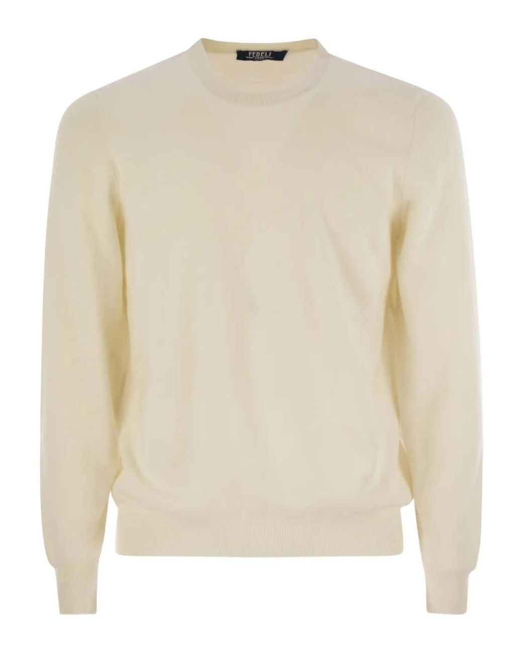 Fedeli Natural Argentina Crew-Neck Sweater for men