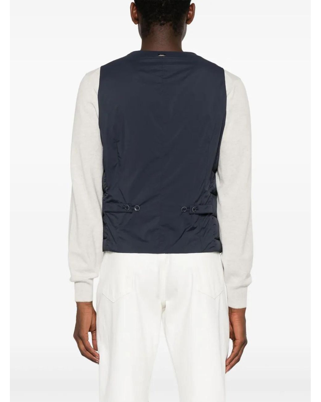 Herno Blue Il Panciotto Down Vest for men