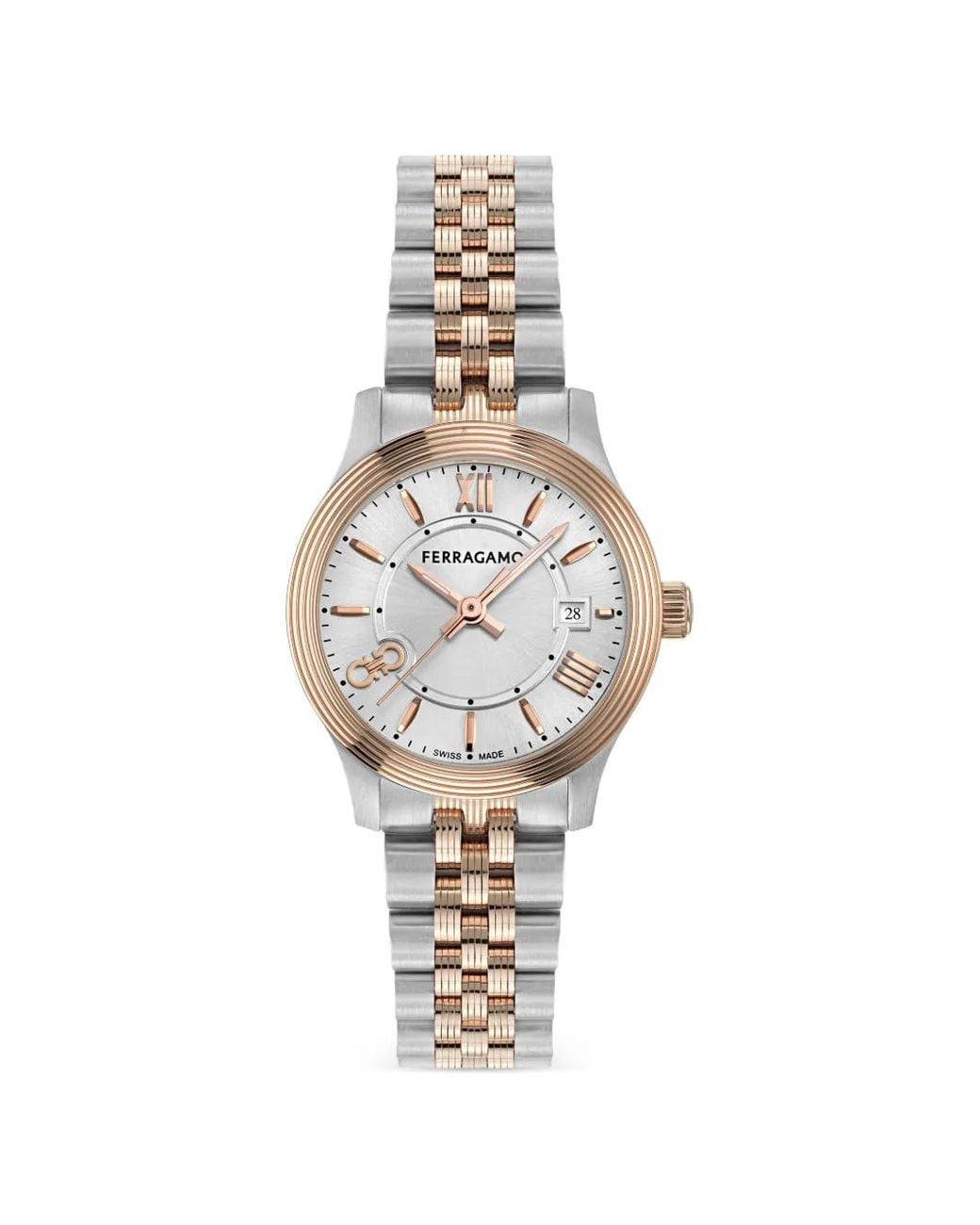 Ferragamo Metallic Duo 28Mm Watch