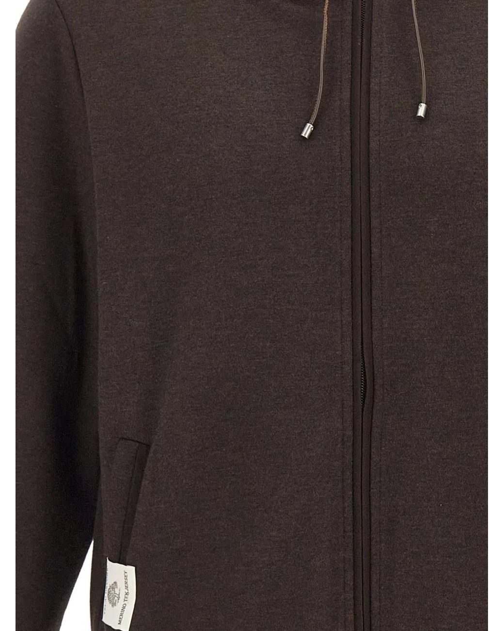 Devore Gray Zip-Up Drawstring Hoodie for men