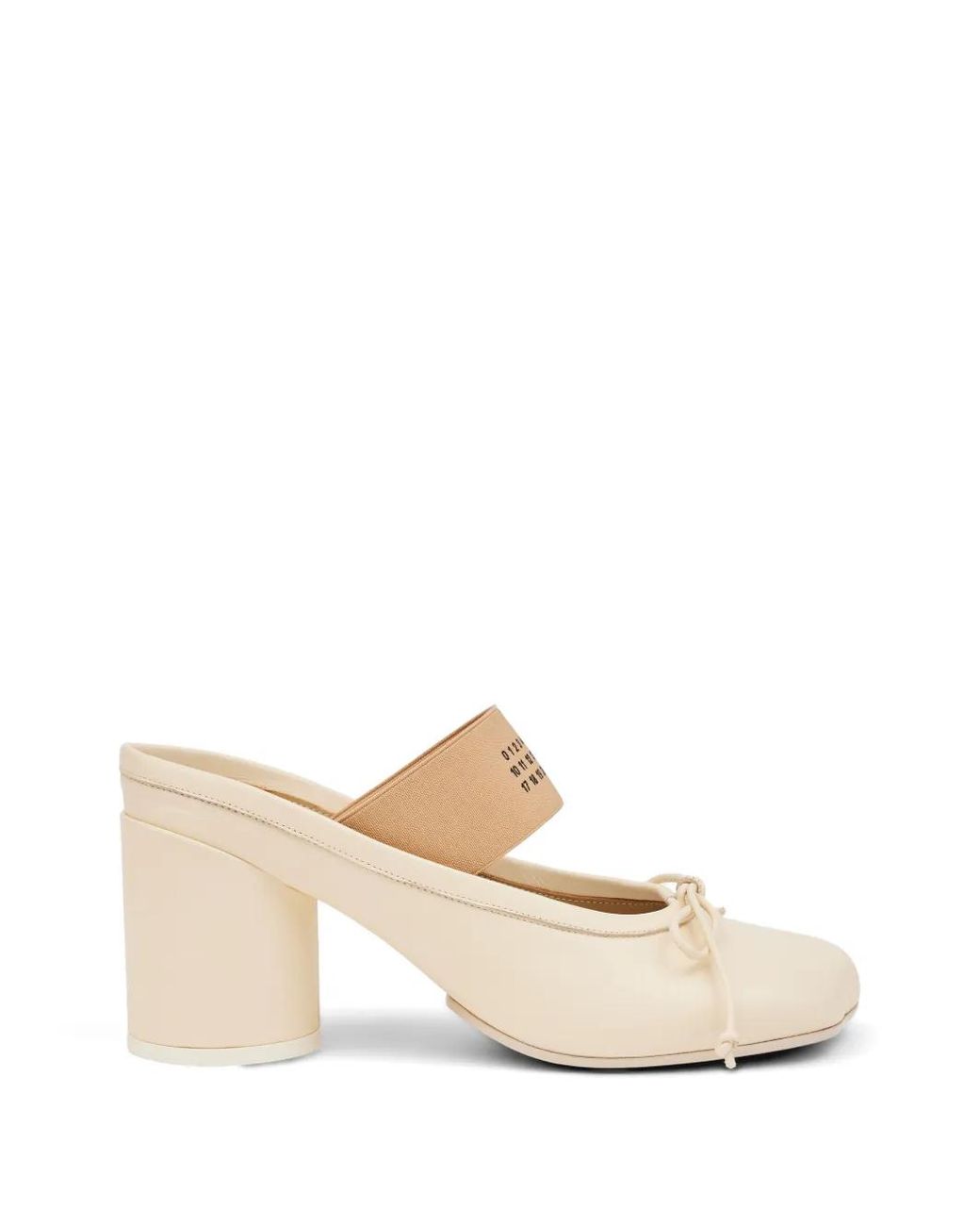 MM6 by Maison Margiela White Anatomic Numeric Sandals