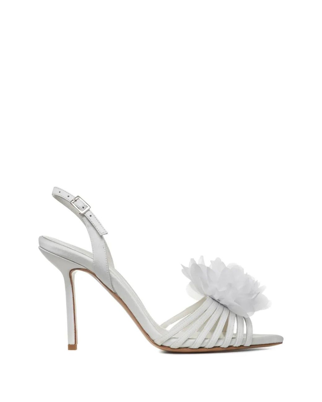 Ginissima White Julia Heeled Sandals