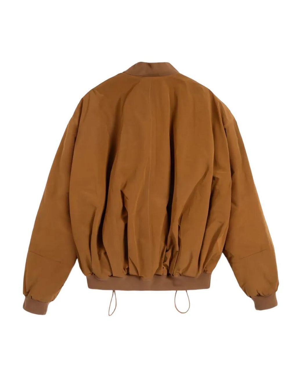 YMC Brown Drawstring Zip-Fastening Bomber Jacket for men