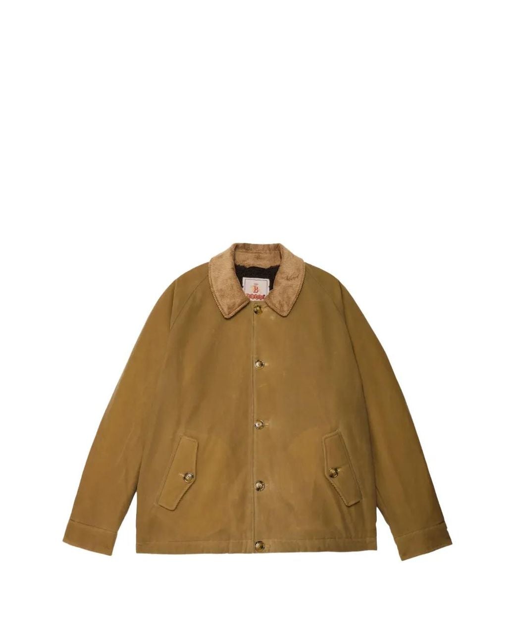 Baracuta Natural Corduroy-Collar Button-Up Jacket for men