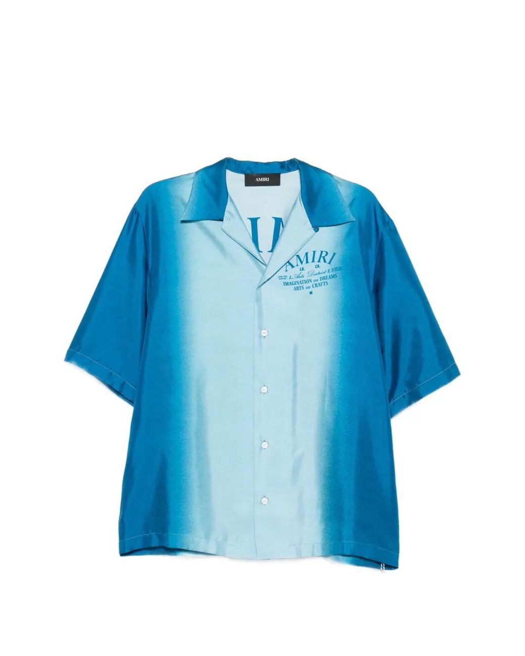 Amiri Overhemd Met Logoprint in het Blue voor heren