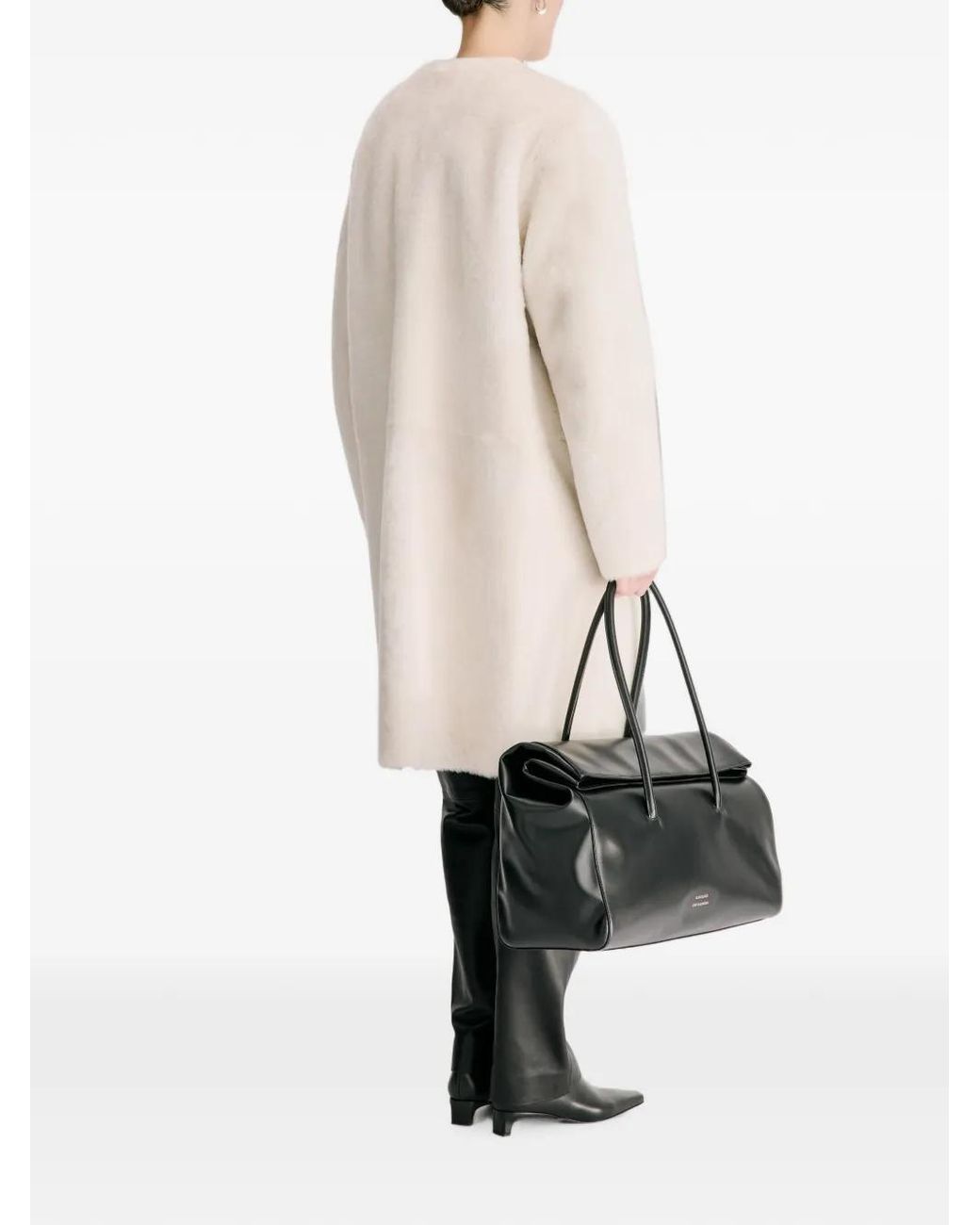 Loulou de Saison White Elba Reversible Single-Breasted Coat