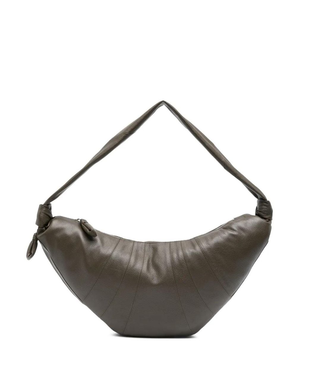 Lemaire Gray Large Croissant Zip-Top Tote Bag