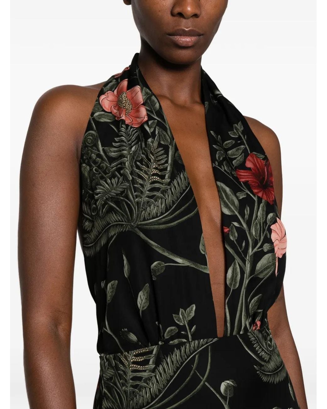 Johanna Ortiz White New Destiny Floral-Print Maxi Dress