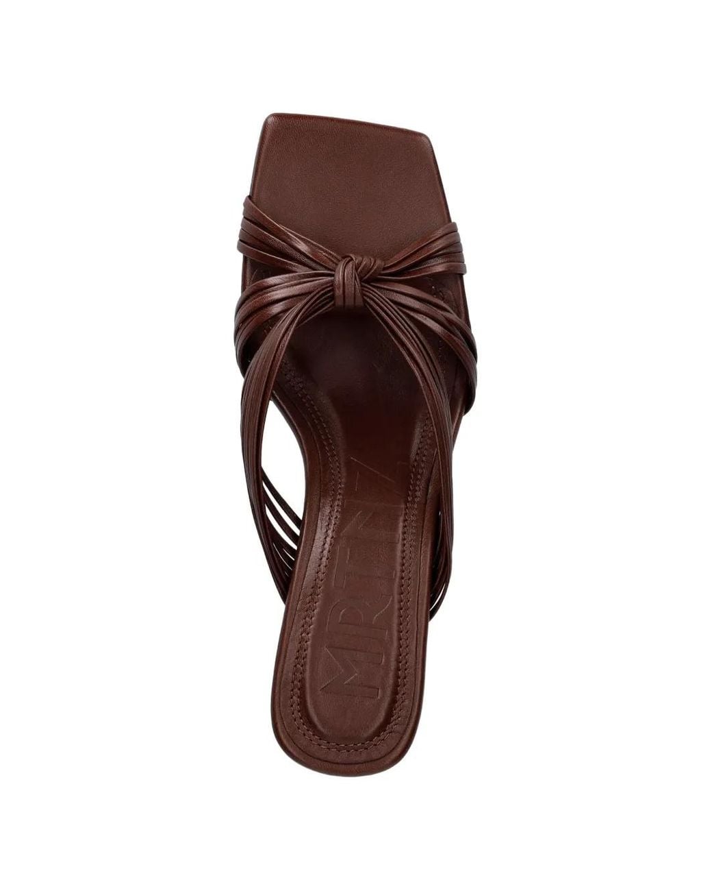 Souliers Martinez Brown Sandales Amanda À Design Noué