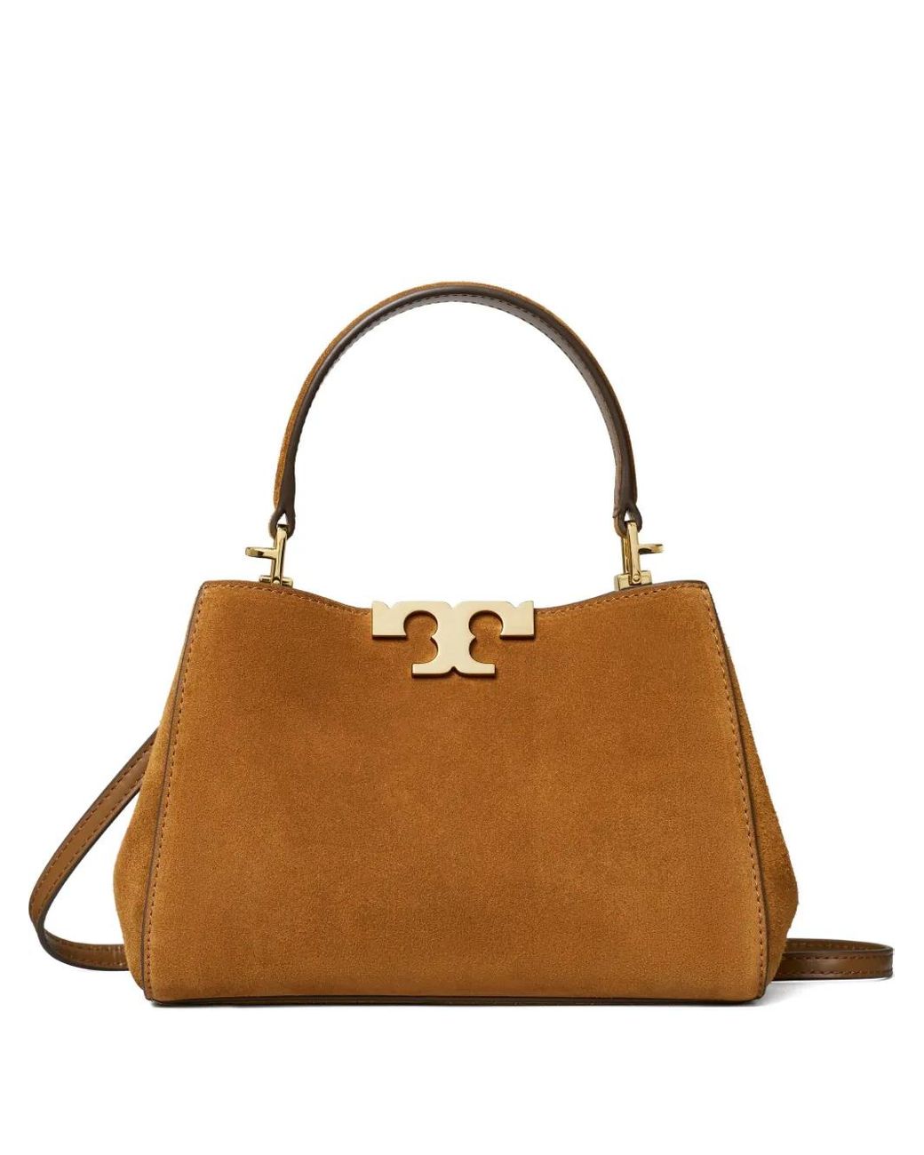 Tory Burch Brown Eleanor Mini Suede Shoulder Bag