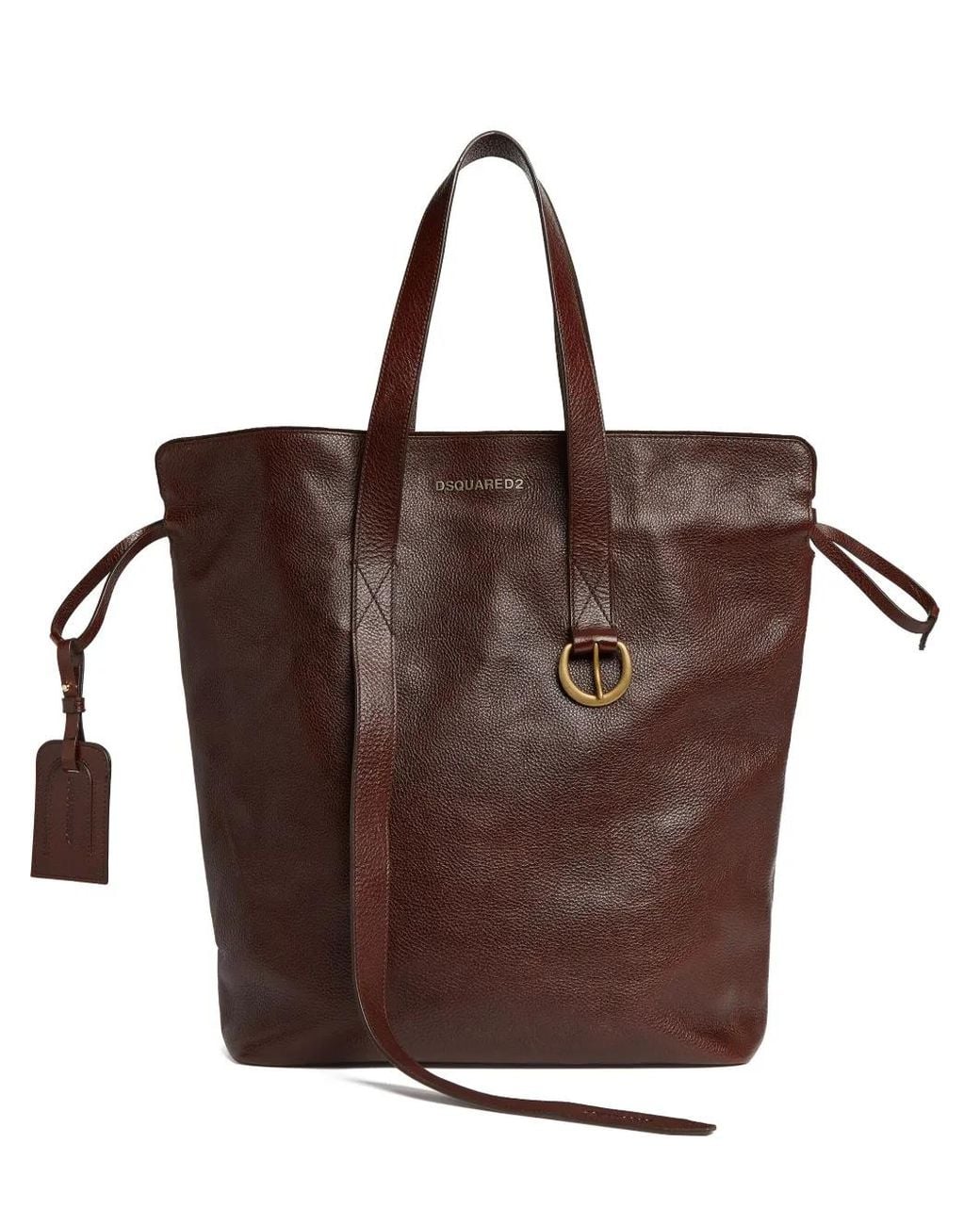 DSquared² Brown Leather Tote Bag