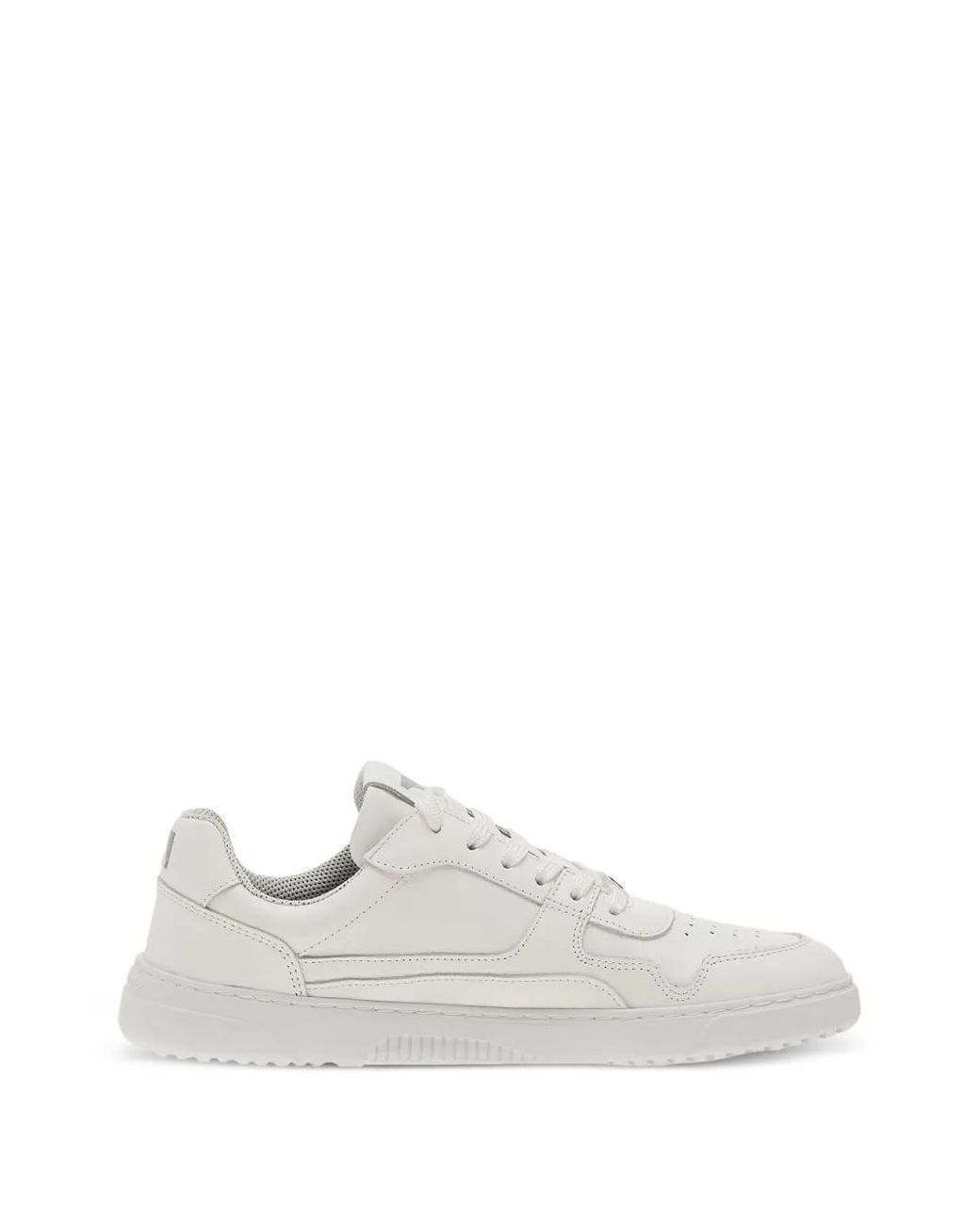 Barebarics White Perforated Lace-Up Sneakers