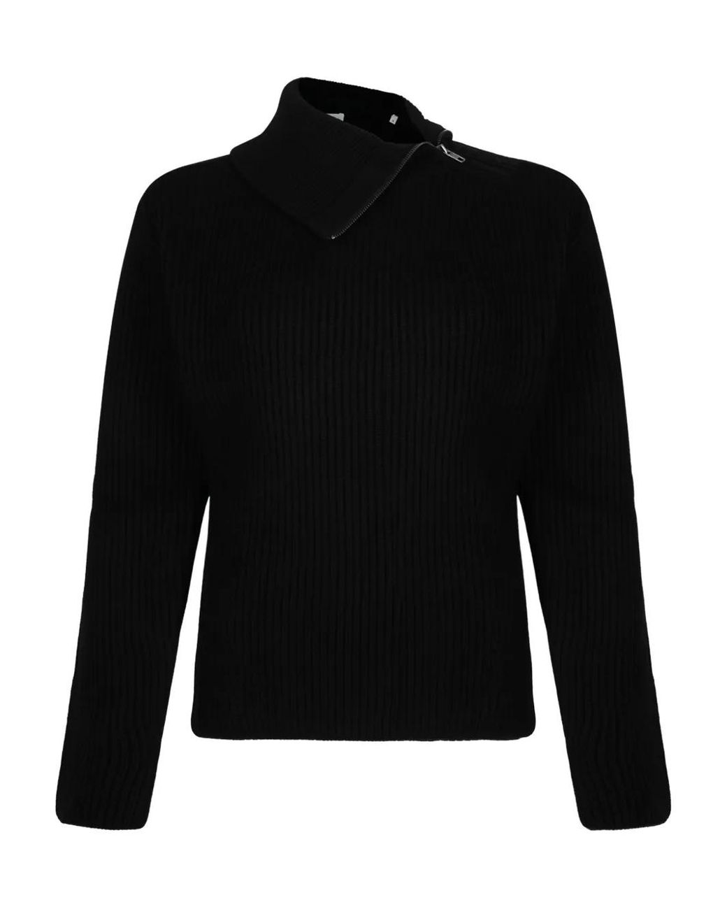 P.A.R.O.S.H. Black Ribbed Sweater
